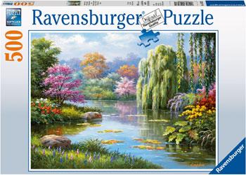Romantic Pond View 500pc (Ravensburger Puzzle)