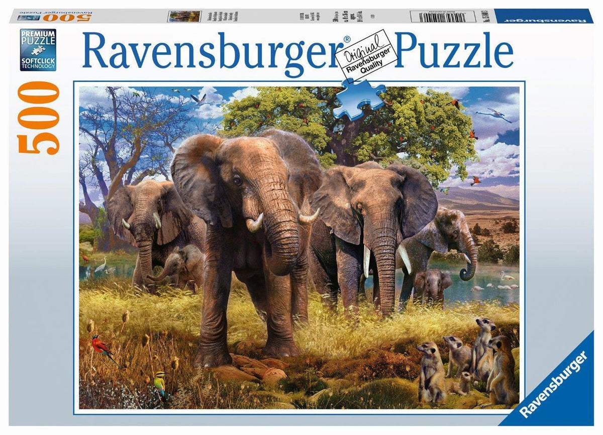 Elephant Family 500pc (Ravensburger Puzzle)