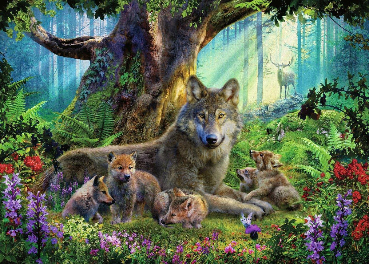 Wolves in the Forest Puzzle 1000pc (Ravensburger Puzzle)