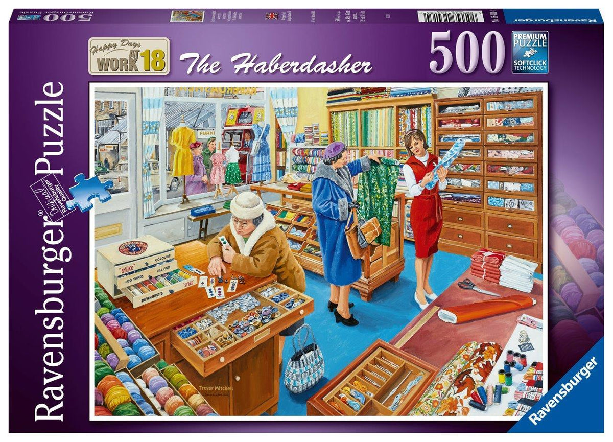 The Haberdasher Puzzle 500pc (Ravensburger Puzzle)