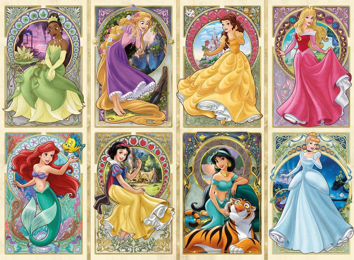 Disney Art Nouveau Princesses 1000pc (Ravensburger Puzzle)